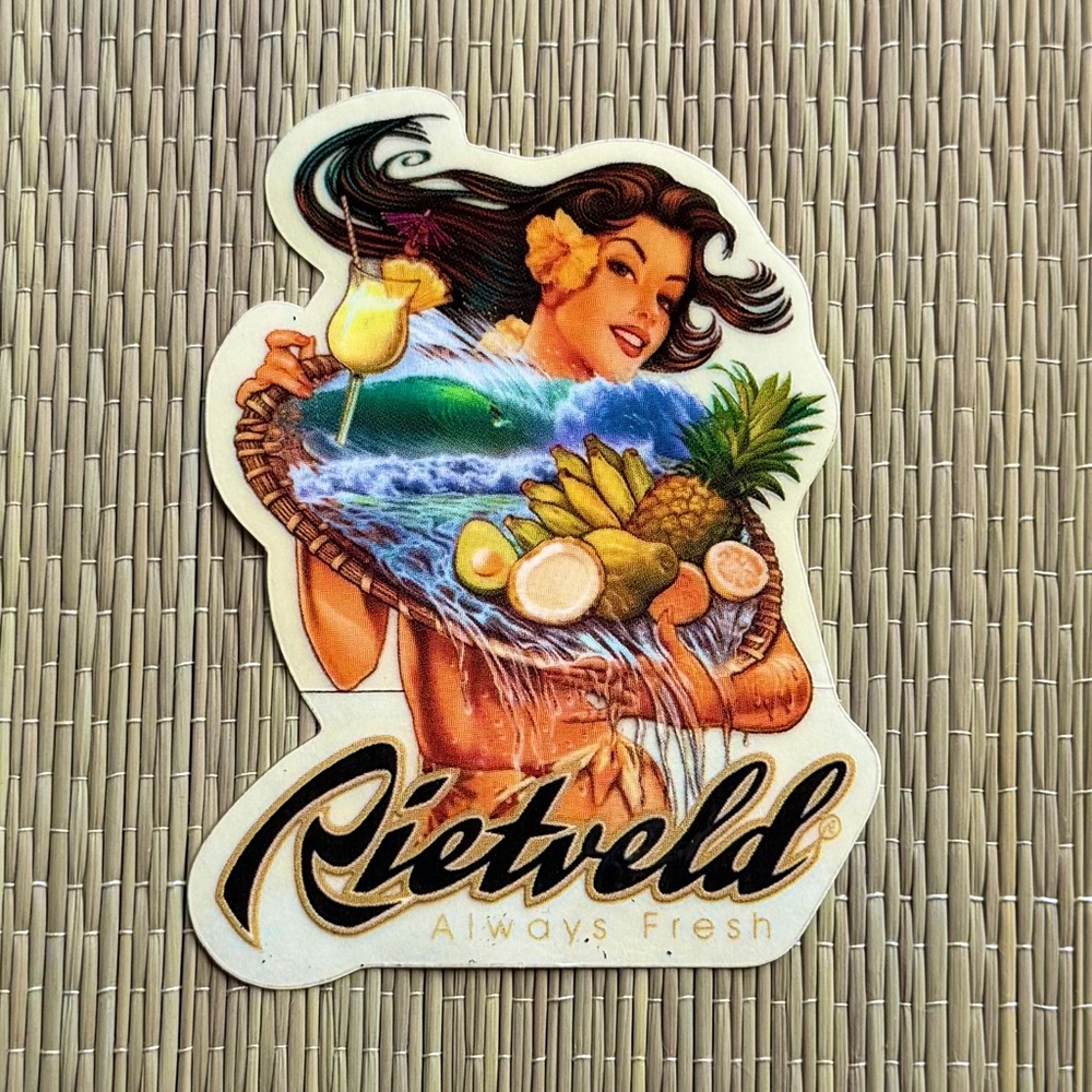 Rietveld Lana Luau Surf Art Sticker wave tropical Hawaii